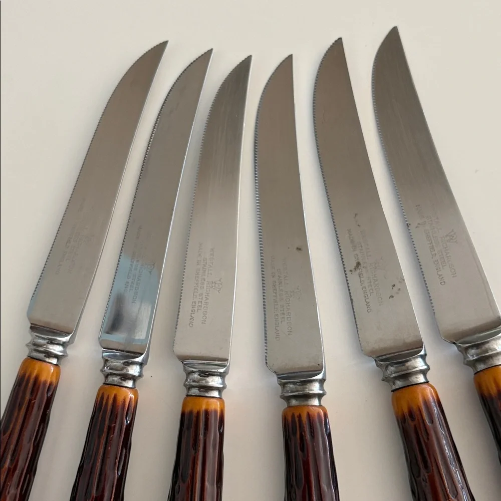 MCM WESTALL RICHARDSON STEAK KNIVES SET OF 6